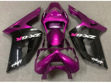 Online 2003-2004 Kawasaki ZX6R Fairings - Gloss Pink and Black