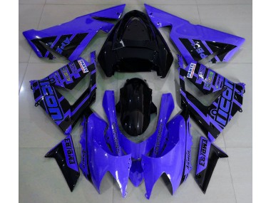 Online 2004-2005 Kawasaki ZX10R Fairings - Blue and Black & Logos