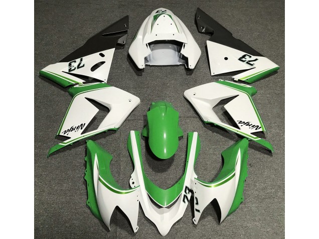 Online 2004-2005 Kawasaki ZX10R Fairings - Gloss White & Green