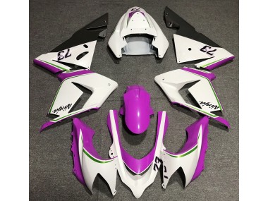 Online 2004-2005 Kawasaki ZX10R Fairings - Gloss White & Pink