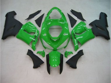 Online 2005-2006 Kawasaki ZX6R Fairings - Gloss Green Matte
