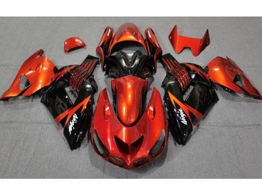 Online 2006-2011 Kawasaki ZX14R Fairings - Burnt Orange Black