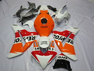 Online 2008-2011 Honda CBR1000RR Fairings - White Repsol Design