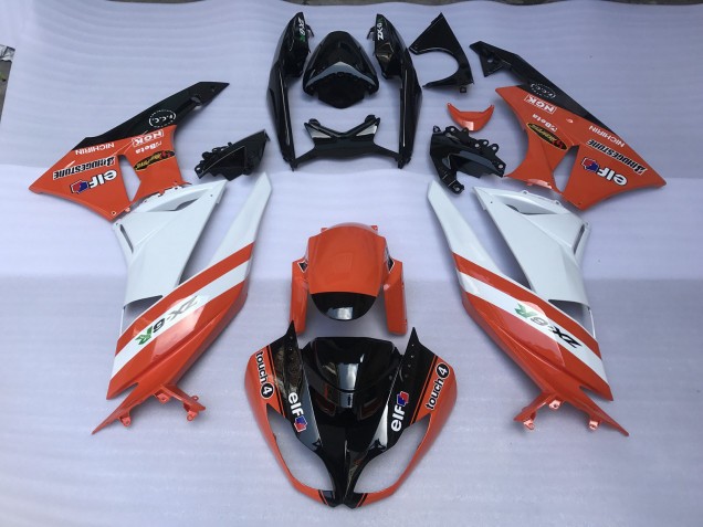 Online 2009-2012 Kawasaki ZX6R Fairings - Gloss Orange & Logos