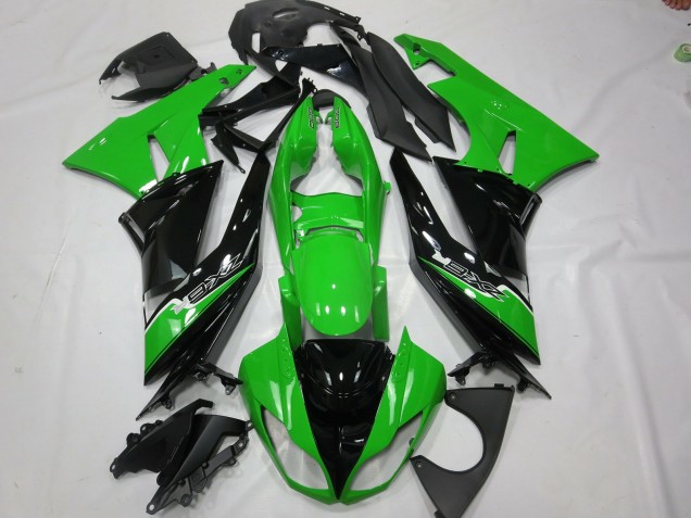 Online 2009-2012 Kawasaki ZX6R Fairings - Green Black