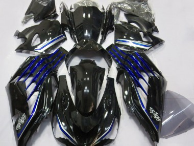 Online 2012-2019 Kawasaki ZX14R Fairings - Gloss Black & Blue