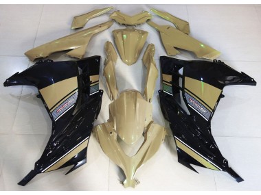 Online 2013-2018 Kawasaki Ninja 300 Fairings - Desert Tan and Black