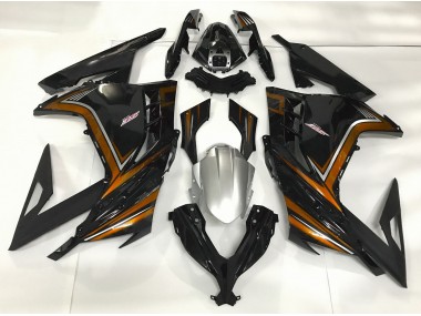 Online 2013-2018 Kawasaki Ninja 300 Fairings - Gloss Black & Orange