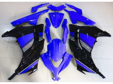 Online 2013-2018 Kawasaki Ninja 300 Fairings - Midnight Blue and Black