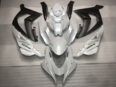 Online 2016-2019 Kawasaki ZX10R Fairings - Pearl white and Green