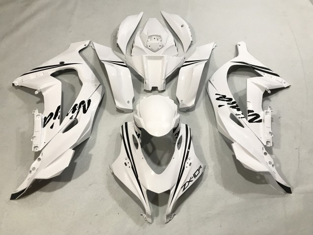 Online 2016-2019 Kawasaki ZX10R Fairings - White Ninja