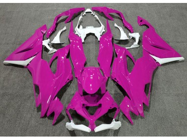 Online 2019-2020 Kawasaki ZX6R Fairings - Gloss Pink & White